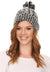 Gorro unisex de punto texturizado con pompón Sakkas Greer