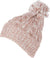 Gorro unisex de punto texturizado con pompón Sakkas Greer