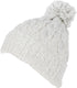 Gorro unisex de punto texturizado con pompón Sakkas Greer