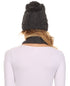 Conjunto de gorro y bufanda unisex Sakkas Aaric con pompón de punto trenzado