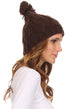 Gorro unisex de punto trenzado con pompón y borlas Sakkas Tabb
