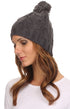 Gorro unisex de punto trenzado con pompón y borlas Sakkas Tabb