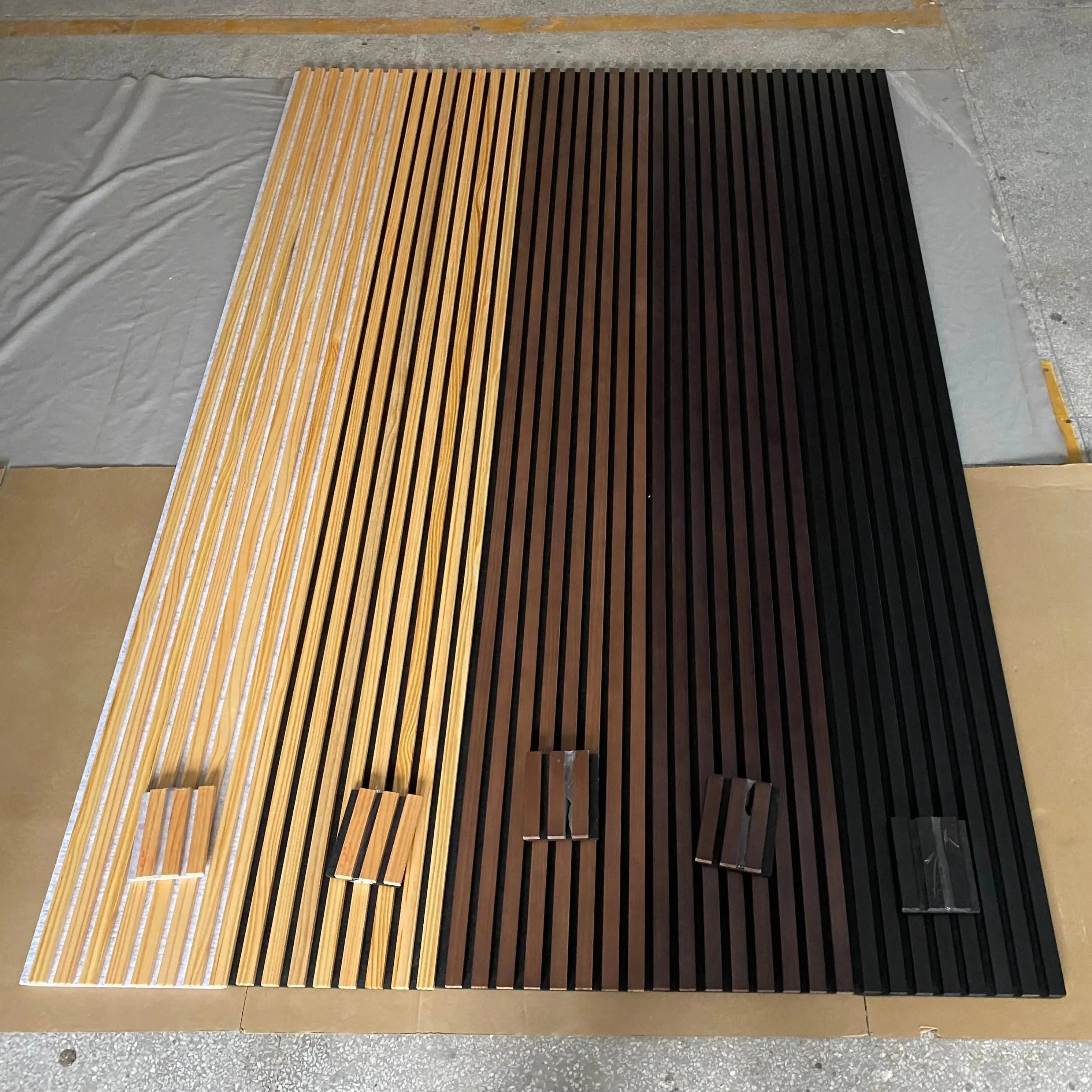 Hausvita Acoustic Solid Wood Slat Wall Panels ( 2 Panels Per Box )