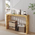 Hausvita HiKingQueens 35" Dining Bench, Indoor Wood Bench for Entryway,Living Room,Kitchen and Bedroom (Nature, Long Bench)