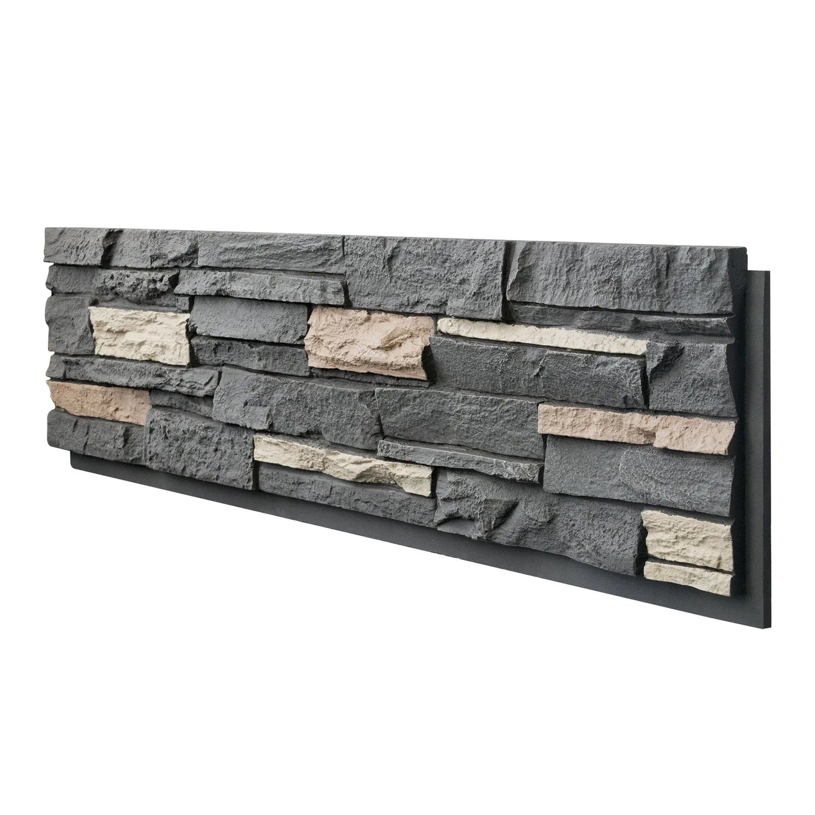 Hausvita Faux Stone Wall Siding Panel, PU Stone Veneer Exterior, 46.46