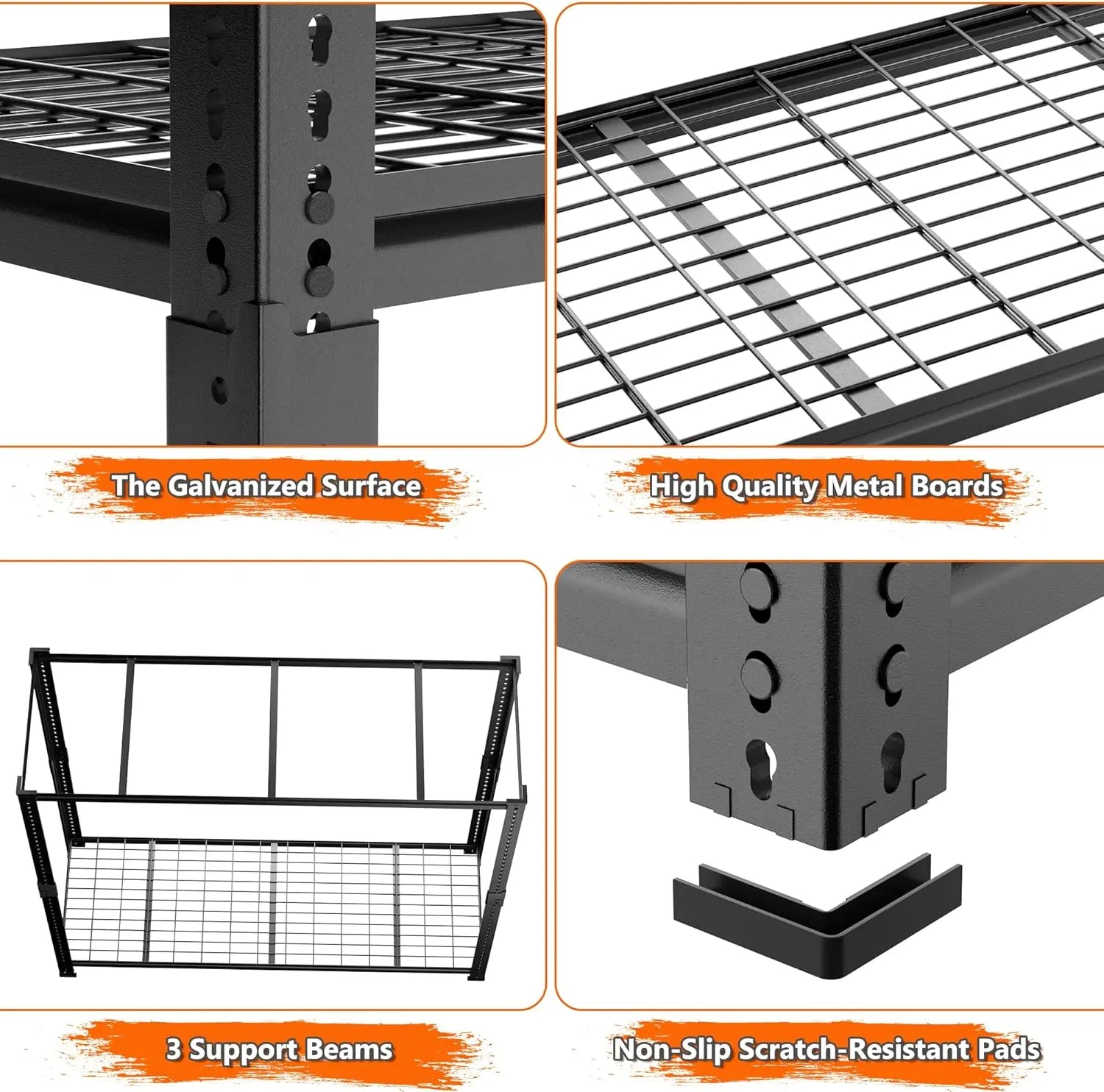 Hausvita Storage Shelves Heavy Duty, 48