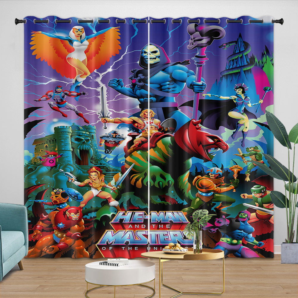 He-Man And The Masters Curtains Blackout Window Drapes Room Decoration