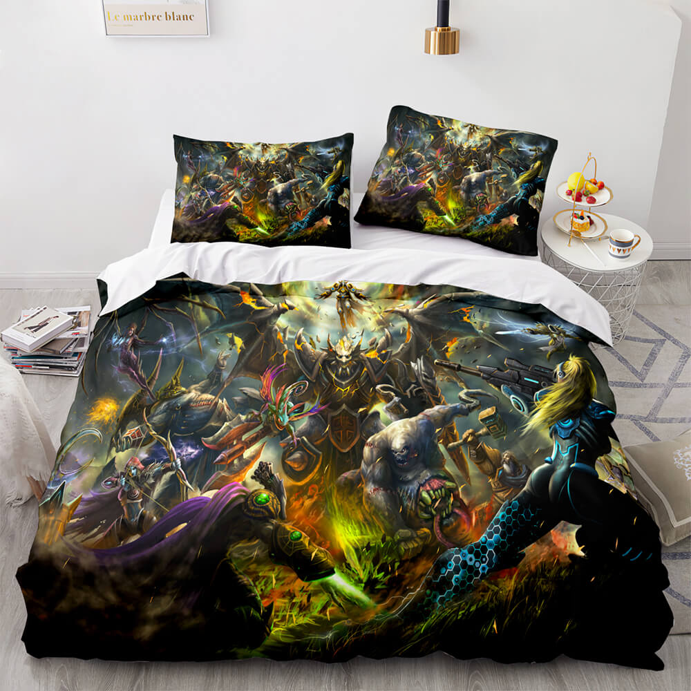 Hearthstone Heroes of Warcraft Cosplay Bedding Set Quilt Cover Without Filler