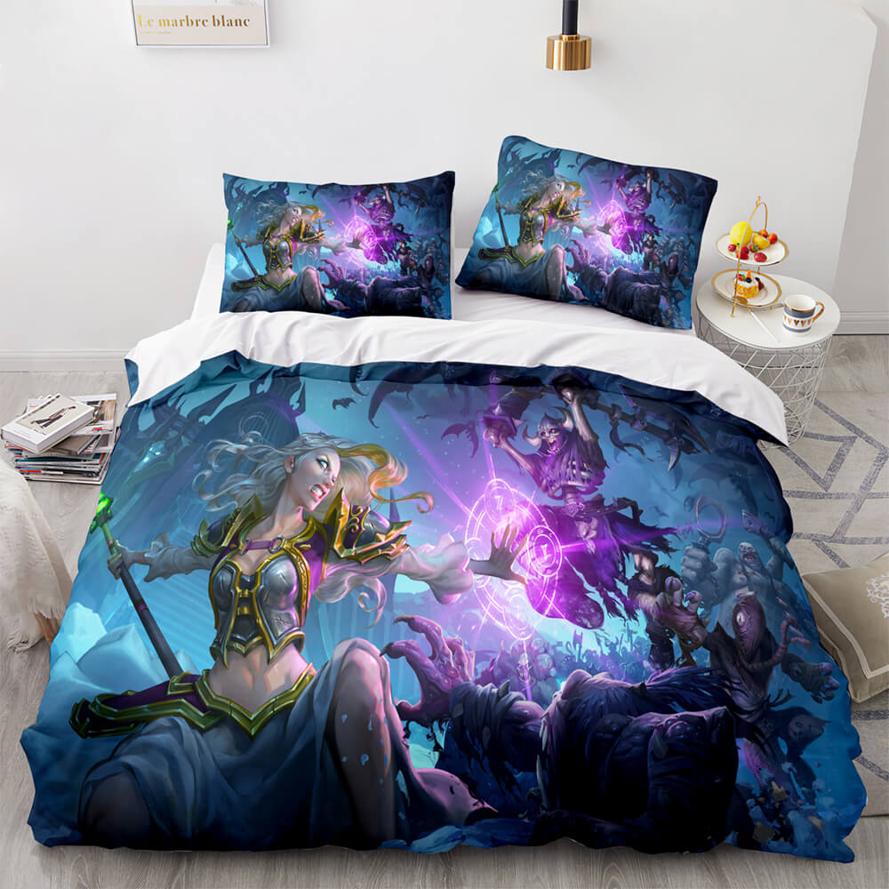 Hearthstone Heroes of Warcraft Cosplay Bedding Set Quilt Cover Without Filler