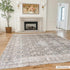 Alfombra lavable de pelo plano vintage Hedda