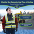 Hi-Vis Two Tone Reversible Insulated Safety Vest with Reflective Strips