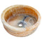 Natural Stone Translucent Honey Onyx Above Vanity or Drop-in Bathroom Sink Polished