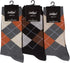 Calcetines de vestir con estampado clásico Sakkas para hombre (paquete de 6)