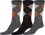 Calcetines de vestir con estampado clásico Sakkas para hombre (paquete de 6)