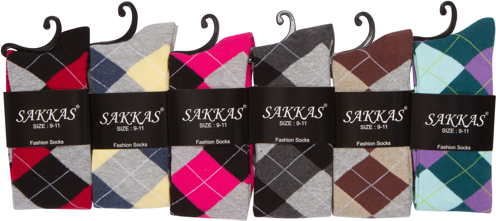 Calcetines hasta la rodilla de mezcla de algodón para mujer de Sakkas (paquete surtido)