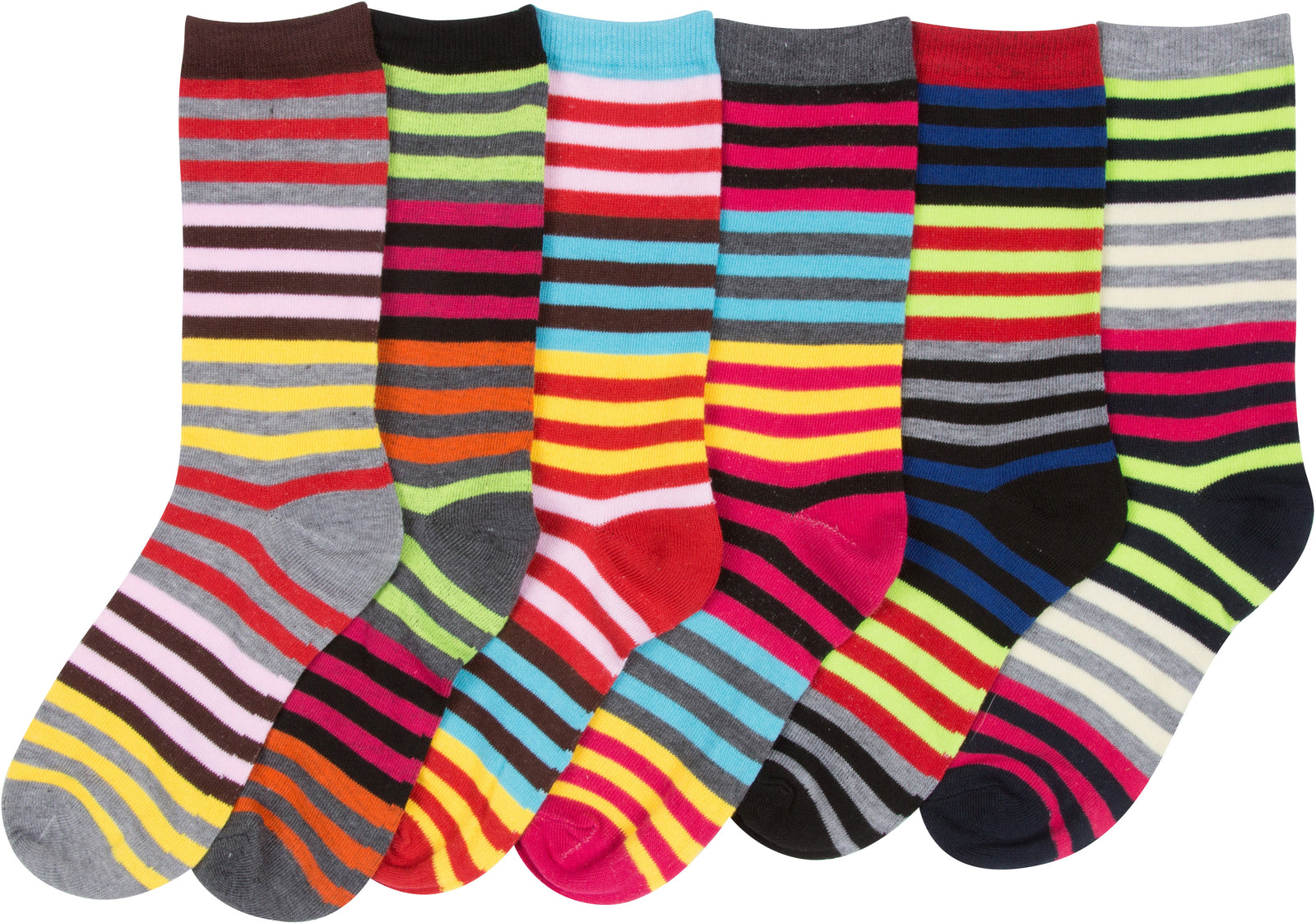 Calcetines Sakkas de mezcla de poliéster, suaves y elásticos, con estampado de tripulación, para mujer, paquete surtido de 6