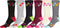 Calcetines Sakkas de mezcla de poliéster, suaves y elásticos, con estampado de tripulación, para mujer, paquete surtido de 6