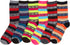 Calcetines Sakkas de mezcla de poliéster, suaves y elásticos, con estampado de tripulación, para mujer, paquete surtido de 6