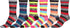 Calcetines Sakkas de mezcla de poliéster, suaves y elásticos, con estampado de tripulación, para mujer, paquete surtido de 6