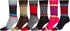 Calcetines Sakkas de mezcla de poliéster, suaves y elásticos, con estampado de tripulación, para mujer, paquete surtido de 6