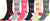 Calcetines Sakkas de mezcla de poliéster, suaves y elásticos, con estampado de tripulación, para mujer, paquete surtido de 6