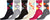 Calcetines Sakkas de mezcla de poliéster, suaves y elásticos, con estampado de tripulación, para mujer, paquete surtido de 6