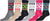 Calcetines Sakkas de mezcla de poliéster, suaves y elásticos, con estampado de tripulación, para mujer, paquete surtido de 6