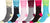 Calcetines Sakkas de mezcla de poliéster, suaves y elásticos, con estampado de tripulación, para mujer, paquete surtido de 6