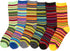 Calcetines Sakkas de mezcla de poliéster, suaves y elásticos, con estampado de tripulación, para mujer, paquete surtido de 6