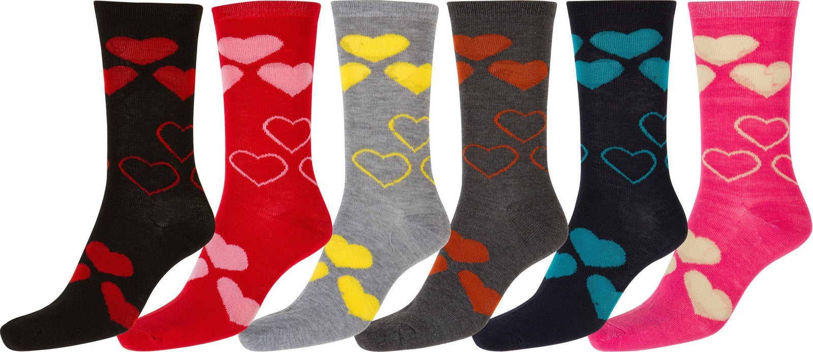 Calcetines Sakkas de mezcla de poliéster, suaves y elásticos, con estampado de tripulación, para mujer, paquete surtido de 6