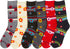 Calcetines Sakkas de mezcla de poliéster, suaves y elásticos, con estampado de tripulación, para mujer, paquete surtido de 6