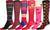 Sakkas Liea Ladies Colorful Unique Pattern / Solid Knee High Socks Assorted 6-Pack