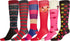 Sakkas Liea Ladies Colorful Unique Pattern / Solid Knee High Socks Assorted 6-Pack