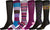 Sakkas Liea Ladies Colorful Unique Pattern / Solid Knee High Socks Assorted 6-Pack