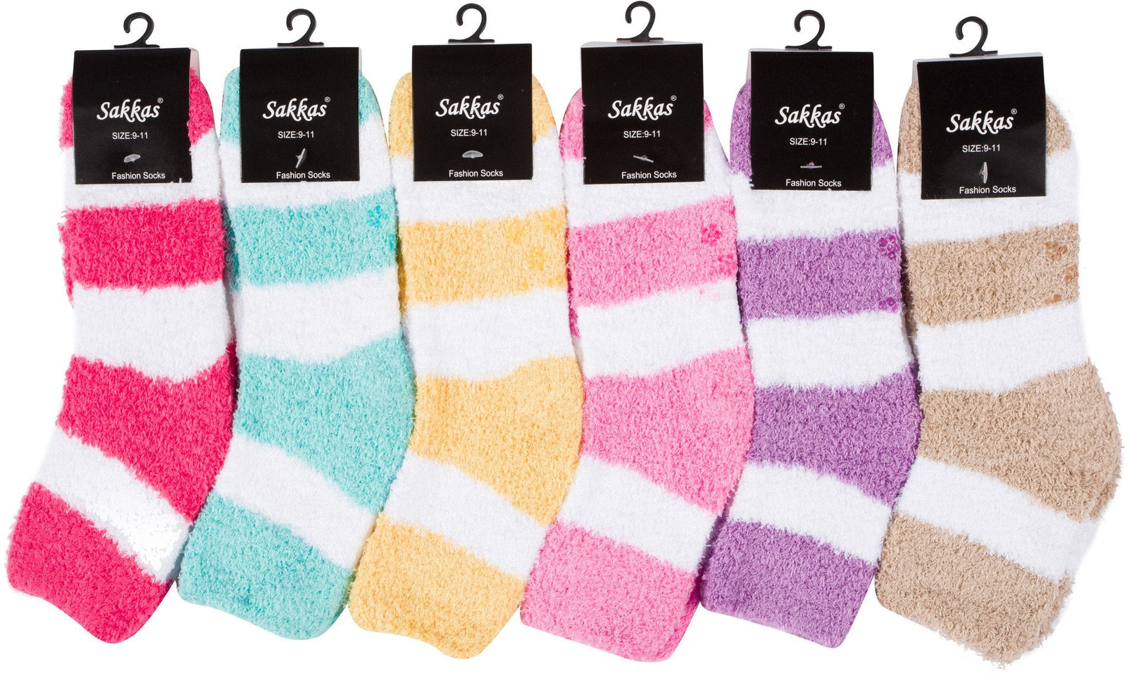 Calcetines tobilleros suaves y antideslizantes Sakkas (paquete de 6)