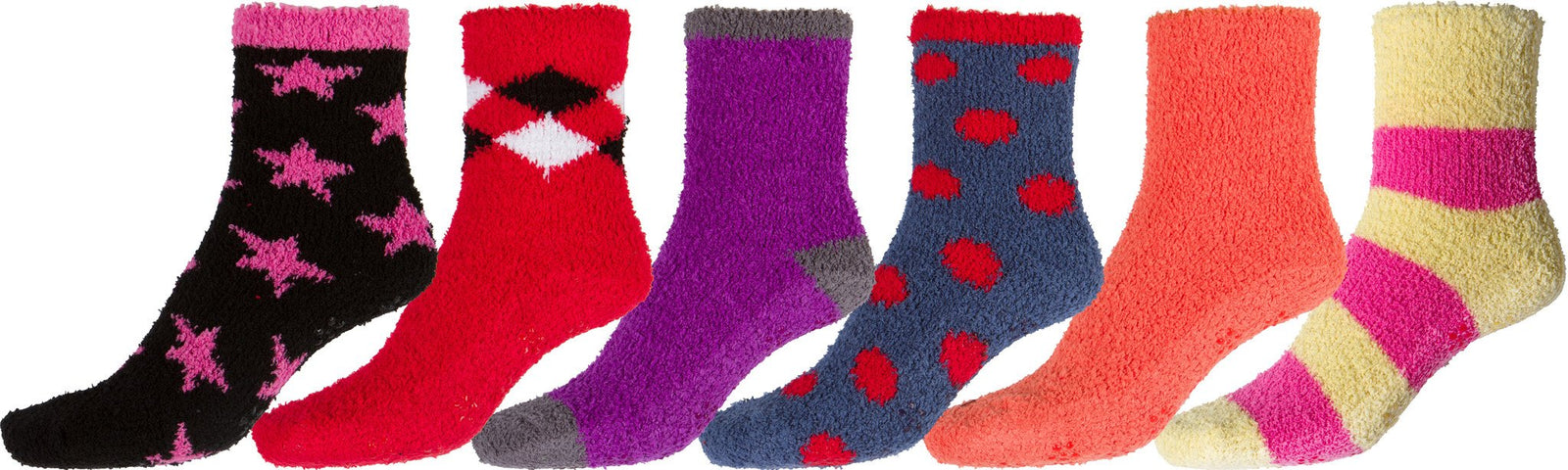 Calcetines tobilleros suaves y antideslizantes Sakkas (paquete de 6)