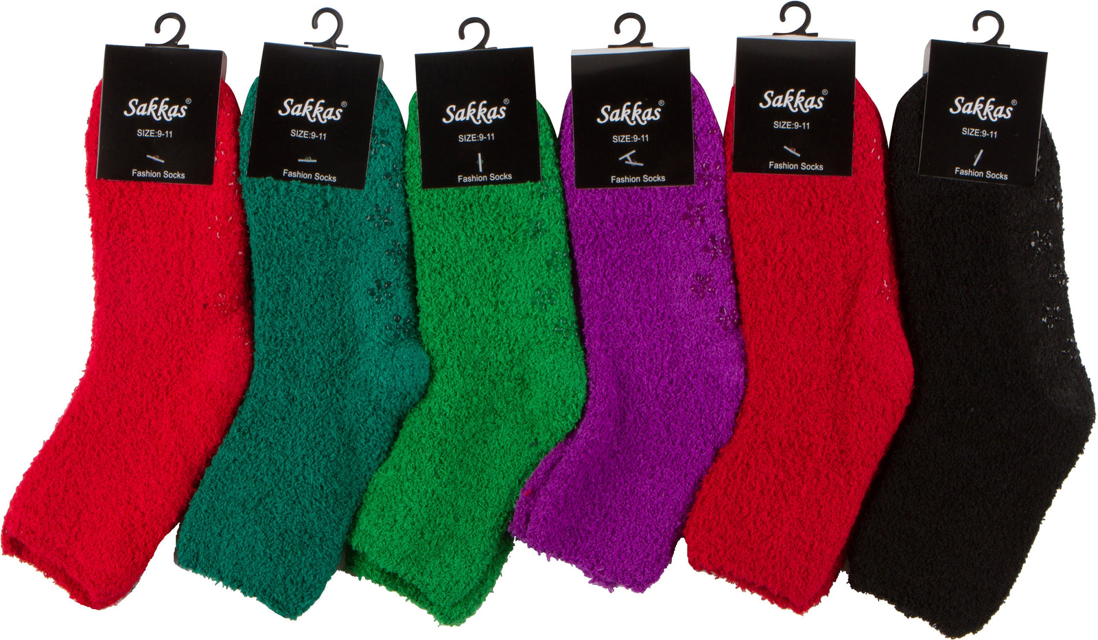 Calcetines tobilleros suaves y antideslizantes Sakkas (paquete de 6)