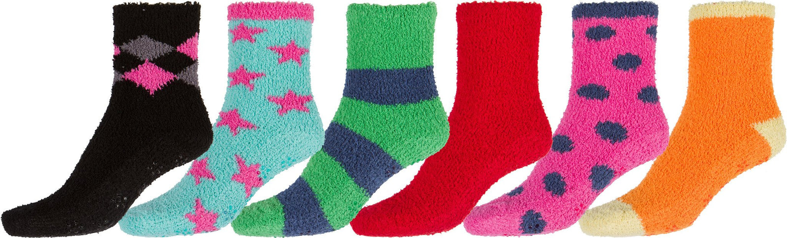Calcetines tobilleros suaves y antideslizantes Sakkas (paquete de 6)