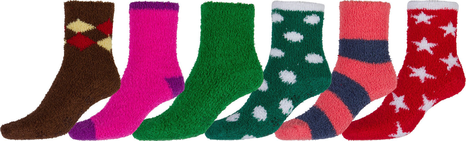 Calcetines tobilleros suaves y antideslizantes Sakkas (paquete de 6)