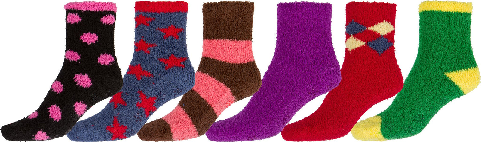 Calcetines tobilleros suaves y antideslizantes Sakkas (paquete de 6)