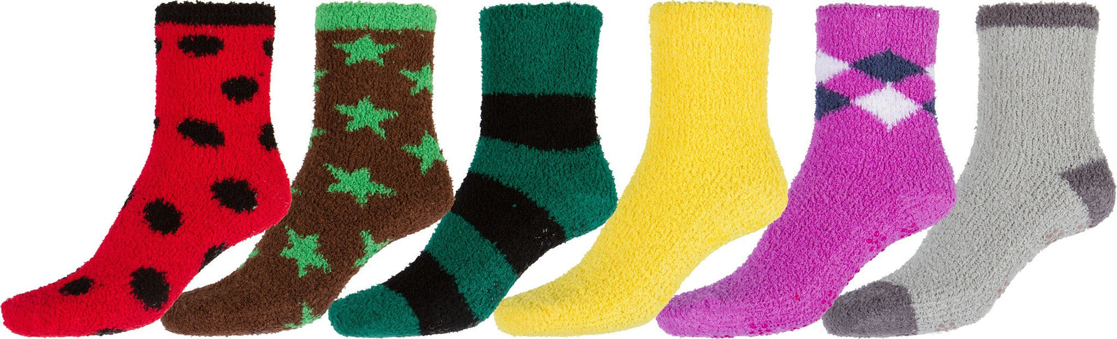 Calcetines tobilleros suaves y antideslizantes Sakkas (paquete de 6)