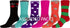 Sakkas Super Soft Anti-Slip Fuzzy Crew Socks Value Assorted 6-Pack