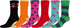 Sakkas Super Soft Anti-Slip Fuzzy Crew Socks Value Assorted 6-Pack