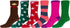 Sakkas Super Soft Anti-Slip Fuzzy Crew Socks Value Assorted 6-Pack