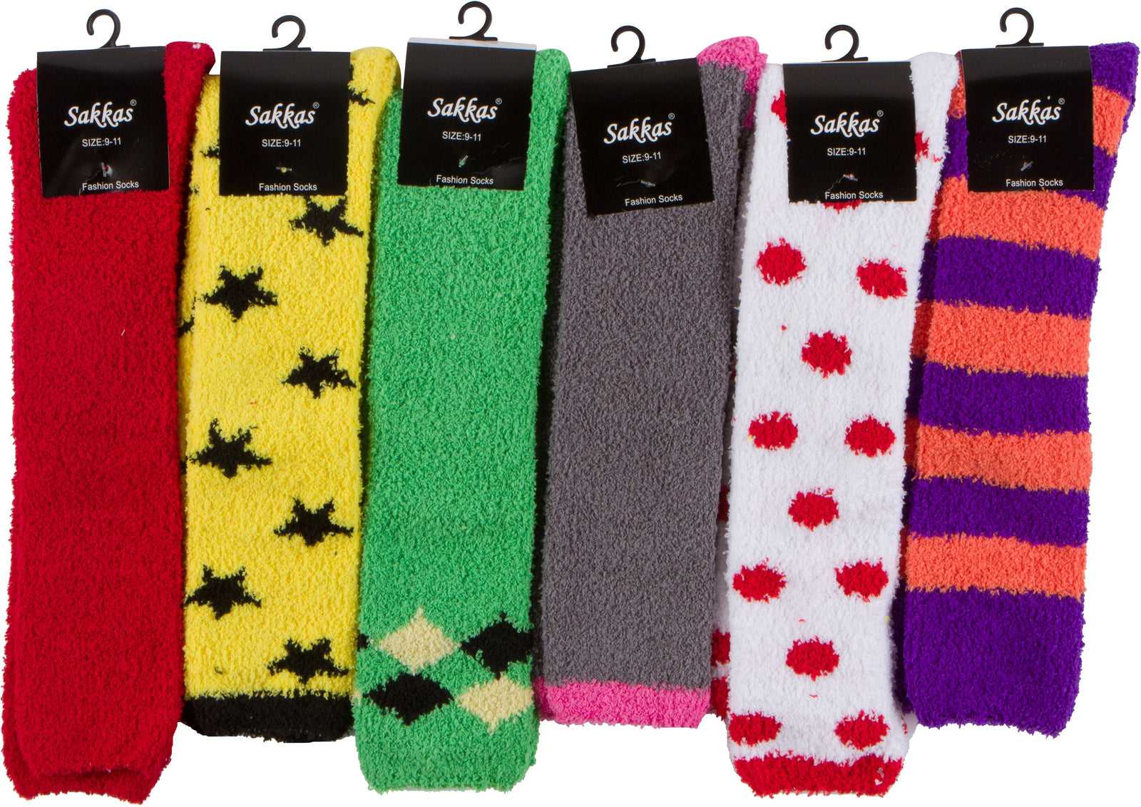 Calcetines Sakkas para mujer, suaves, antideslizantes y afelpados, hasta la rodilla, surtidos (paquete de 6)
