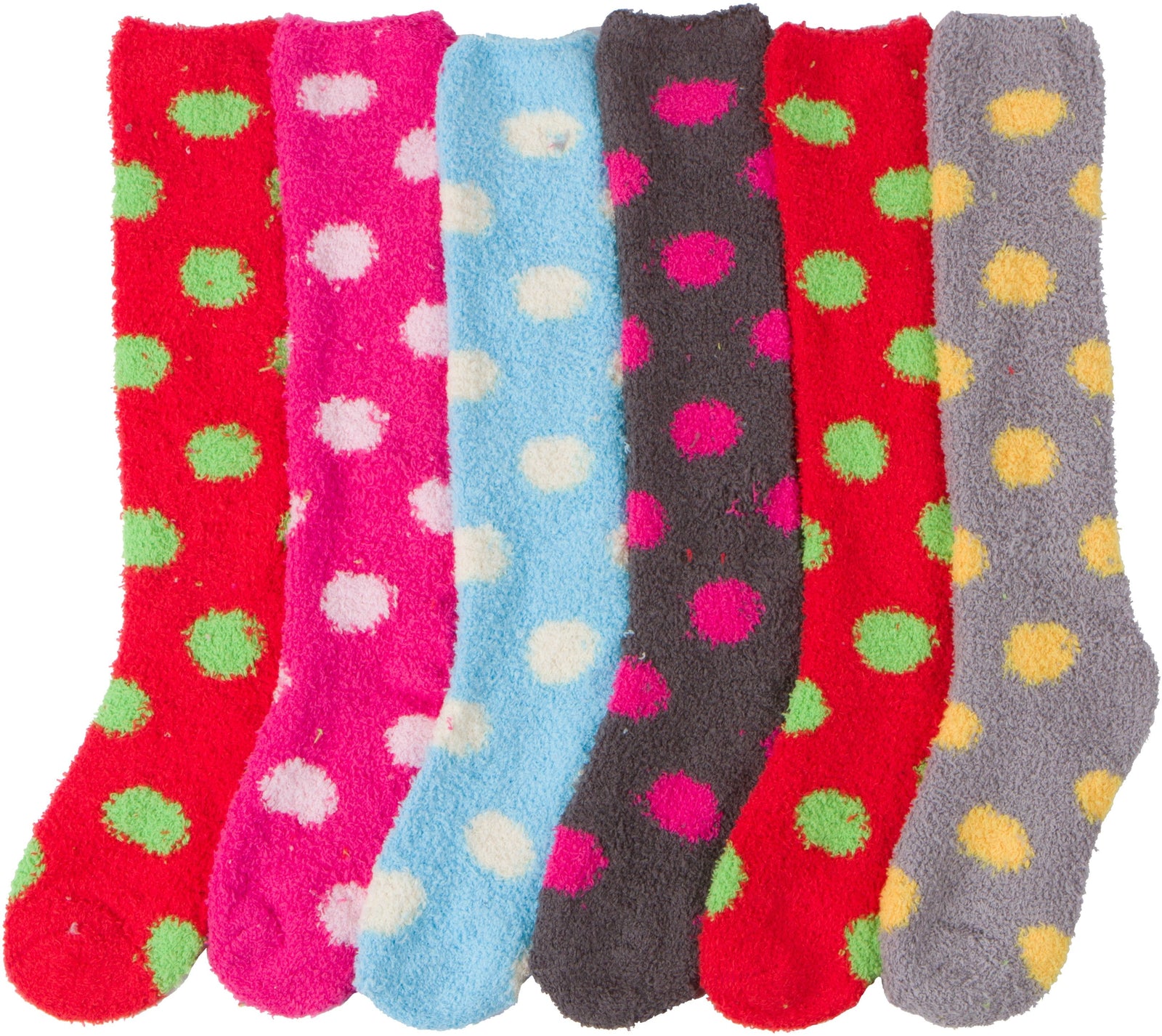 Calcetines Sakkas para mujer, suaves, antideslizantes y afelpados, hasta la rodilla, surtidos (paquete de 6)