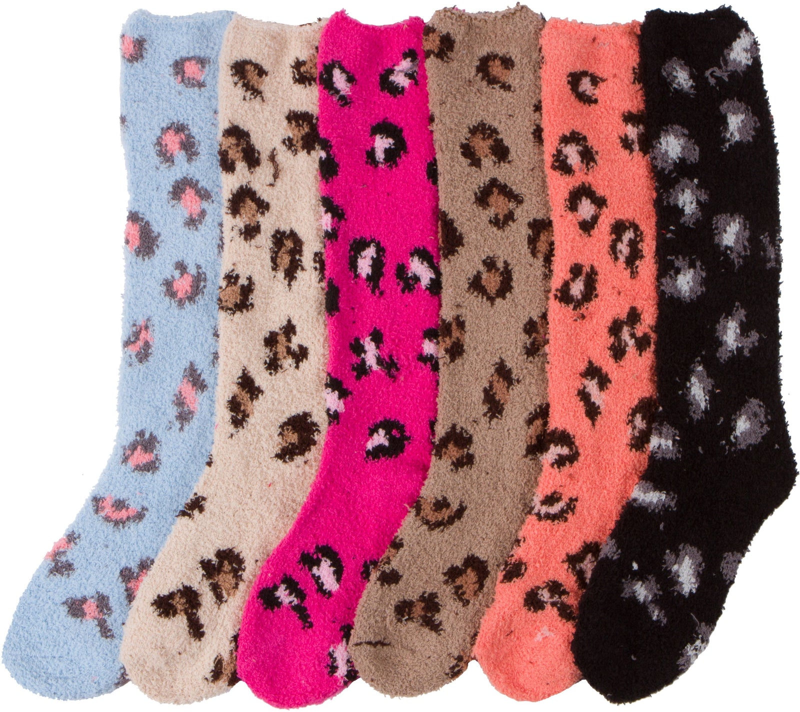 Calcetines Sakkas para mujer, suaves, antideslizantes y afelpados, hasta la rodilla, surtidos (paquete de 6)
