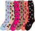 Calcetines Sakkas para mujer, suaves, antideslizantes y afelpados, hasta la rodilla, surtidos (paquete de 6)