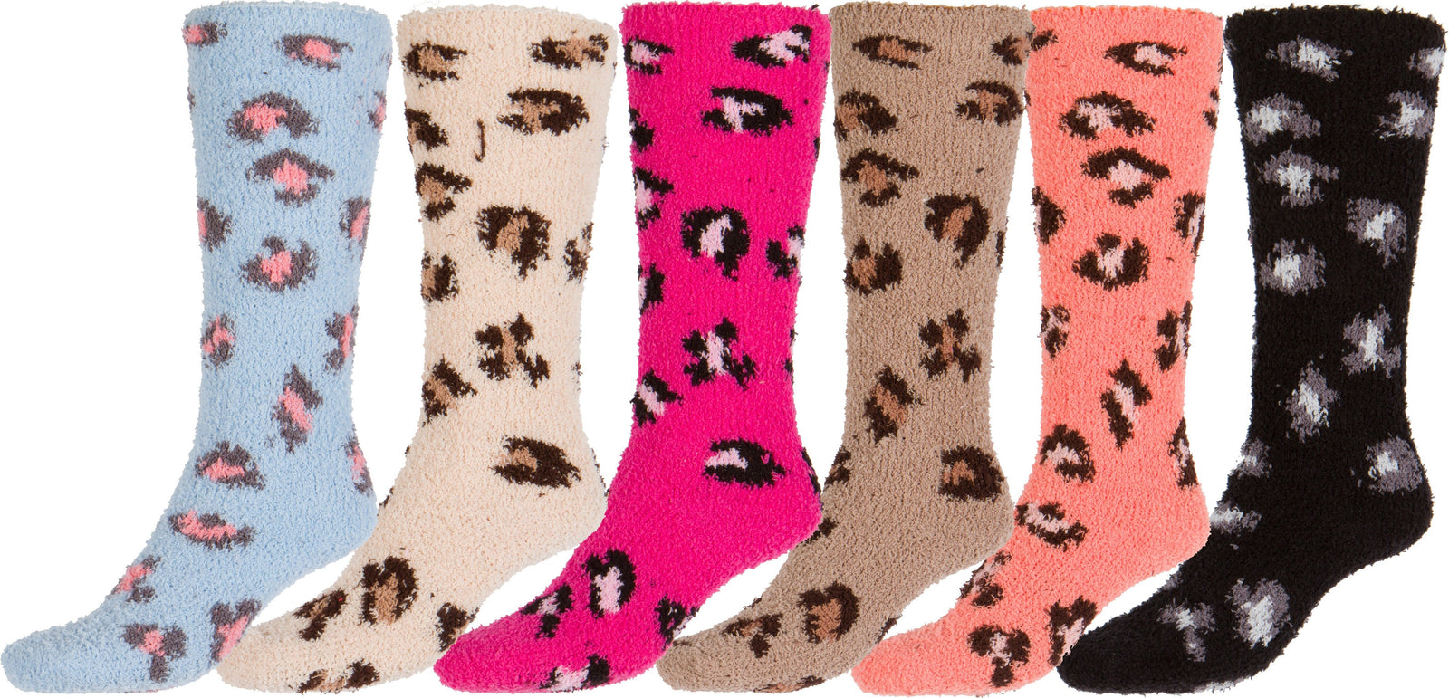 Calcetines Sakkas para mujer, suaves, antideslizantes y afelpados, hasta la rodilla, surtidos (paquete de 6)
