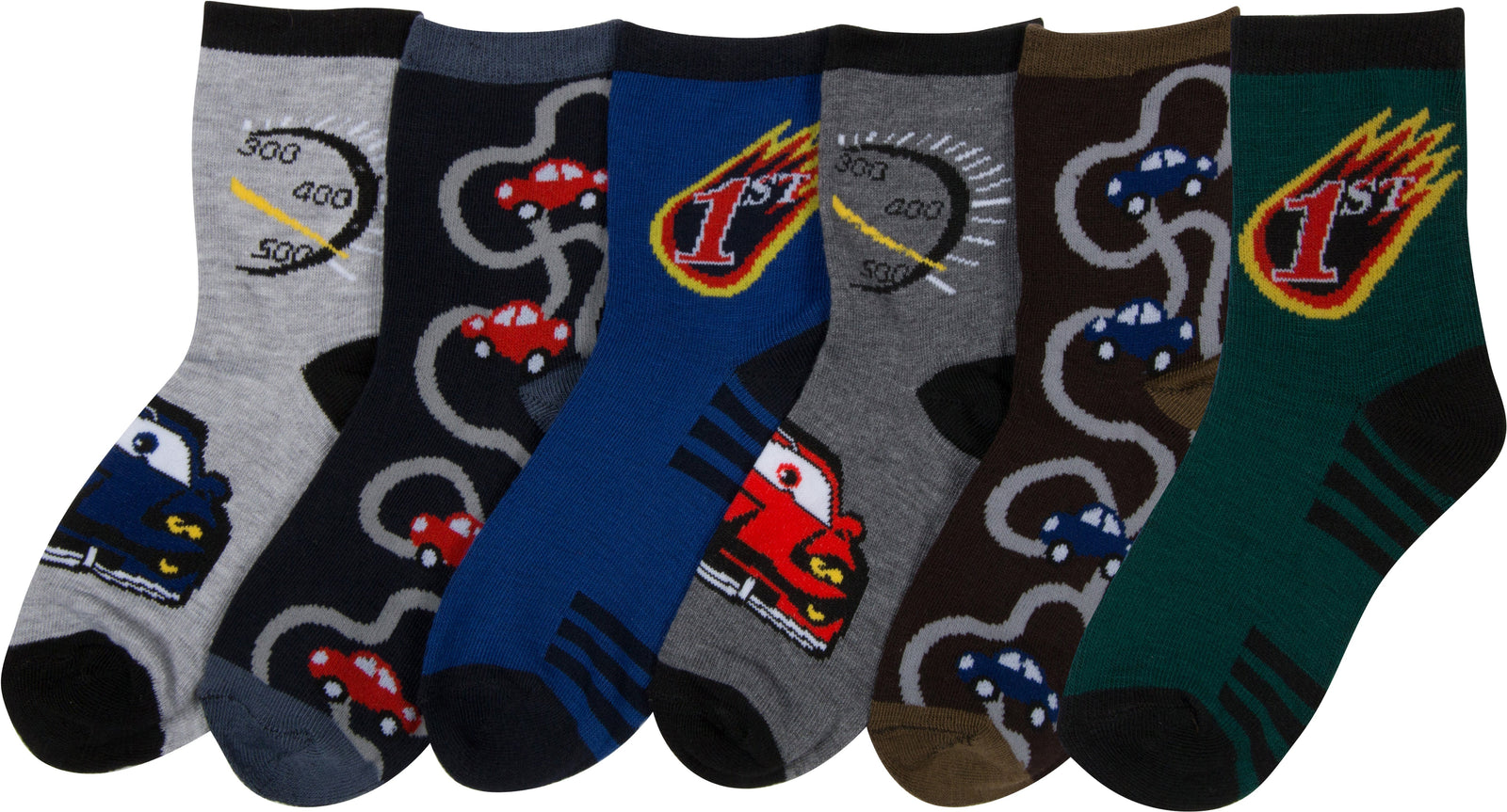 Calcetines deportivos con estampado divertido para niño de Sakkas (paquete de 6)